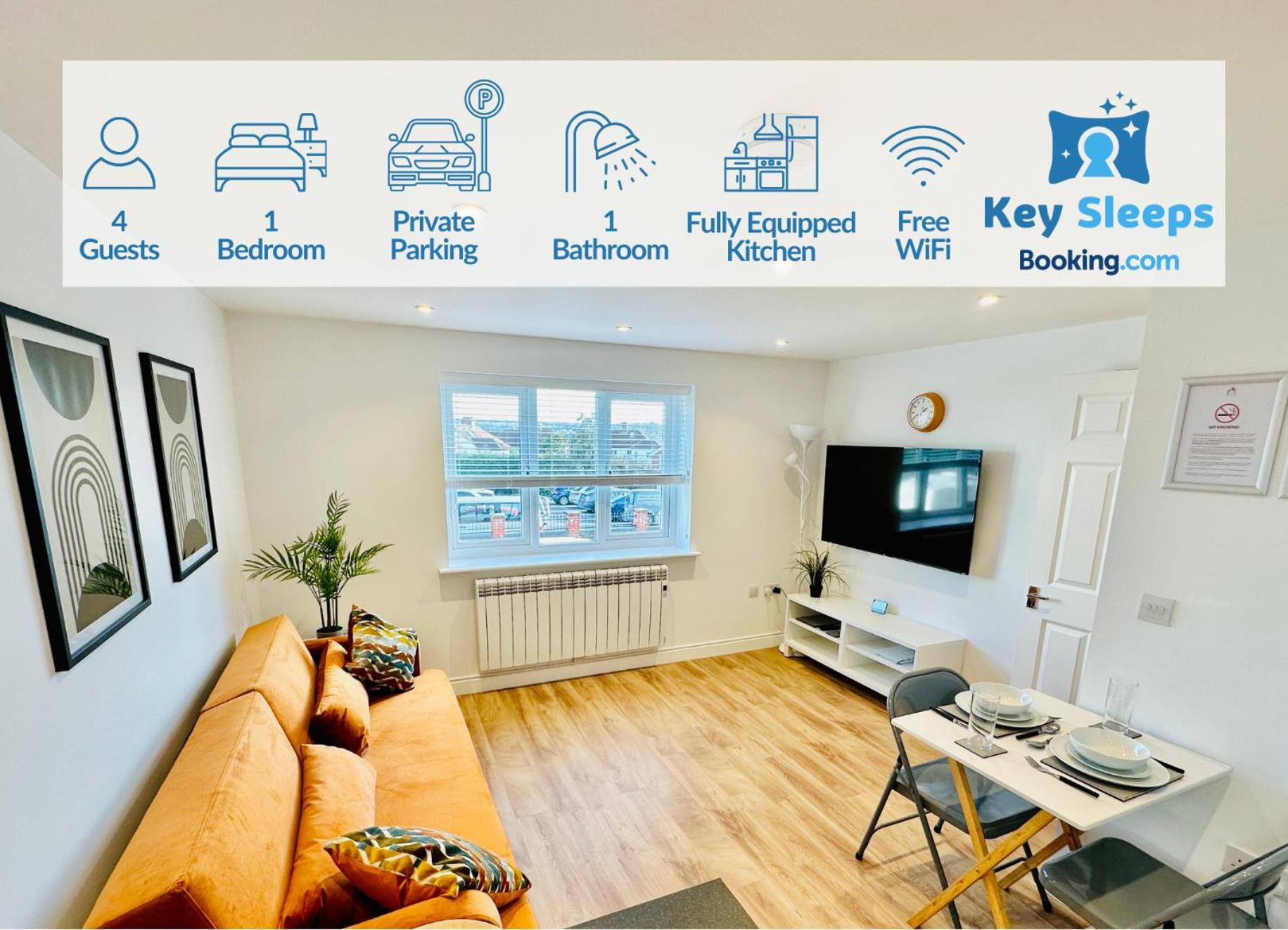 Апартаменты Private Parking Stylish Great Location Гильдфорд Экстерьер фото